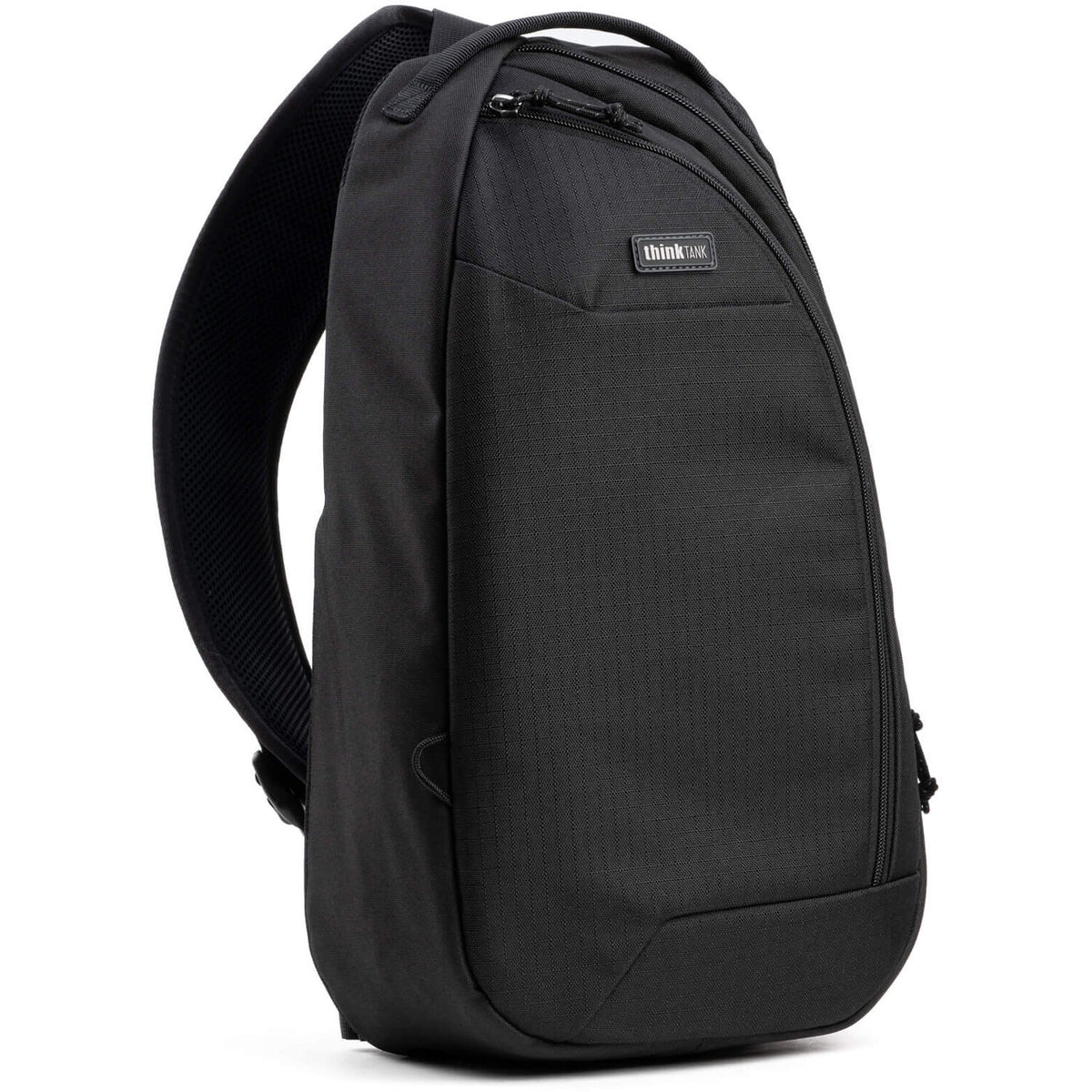 Think Tank TurnStyle video equipment bag with compact design, multiple compartments, and adjustable strap for easy carrying.
