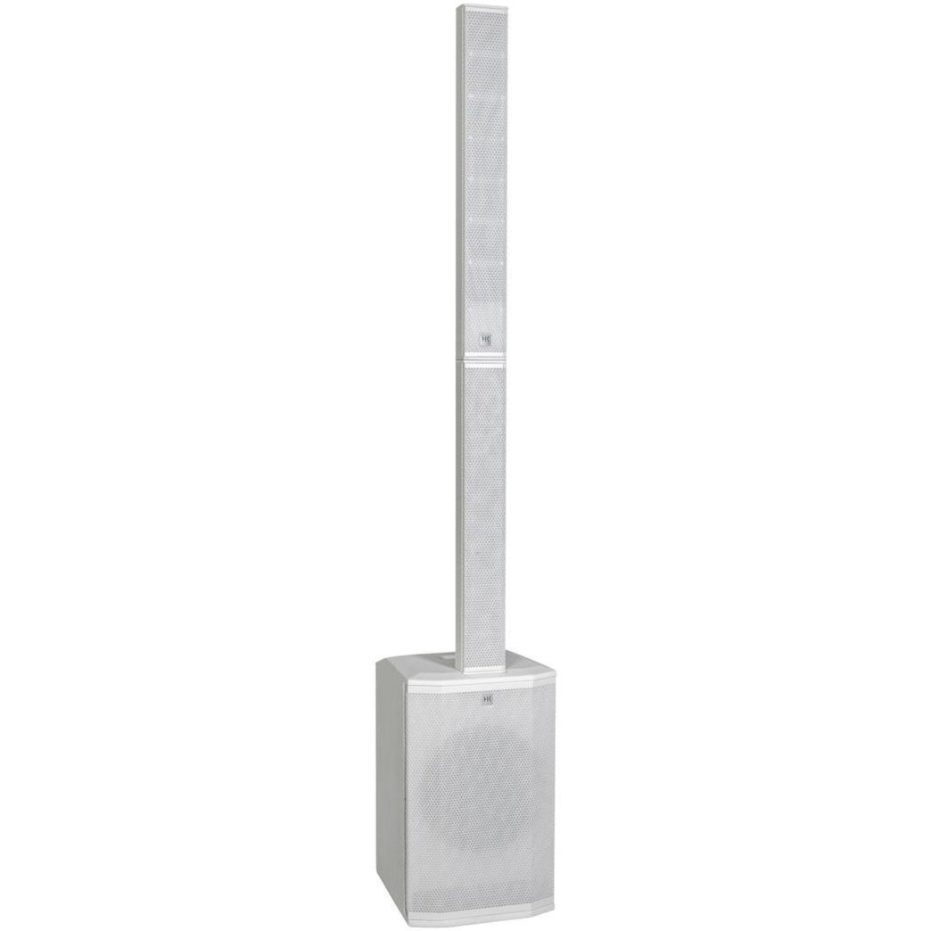 HK Audio POLAR 12 MK2 active column speaker with sleek black design and multiple speaker drivers for professional sound.