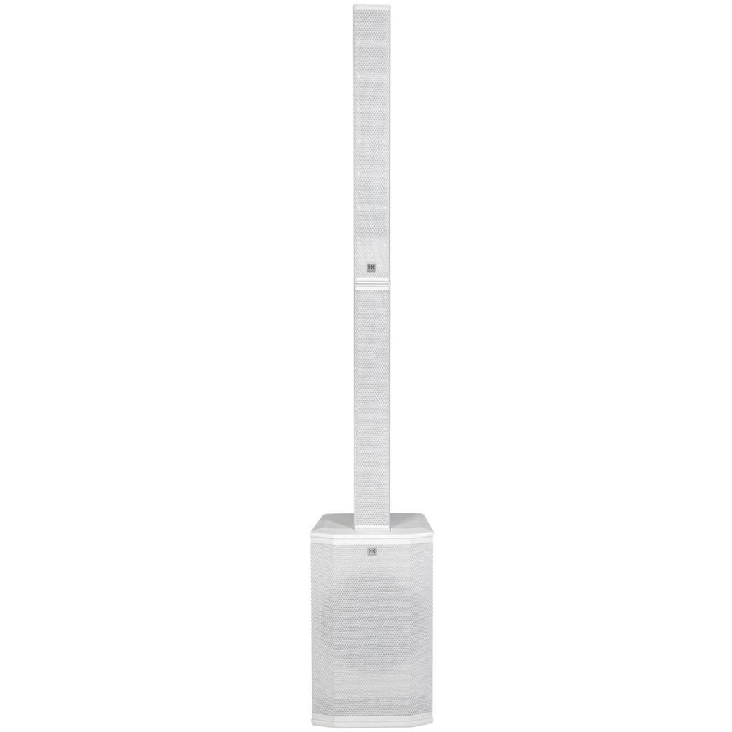 HK Audio POLAR 12 MK2 active column speaker with sleek design and multiple speaker drivers visible in the image.
