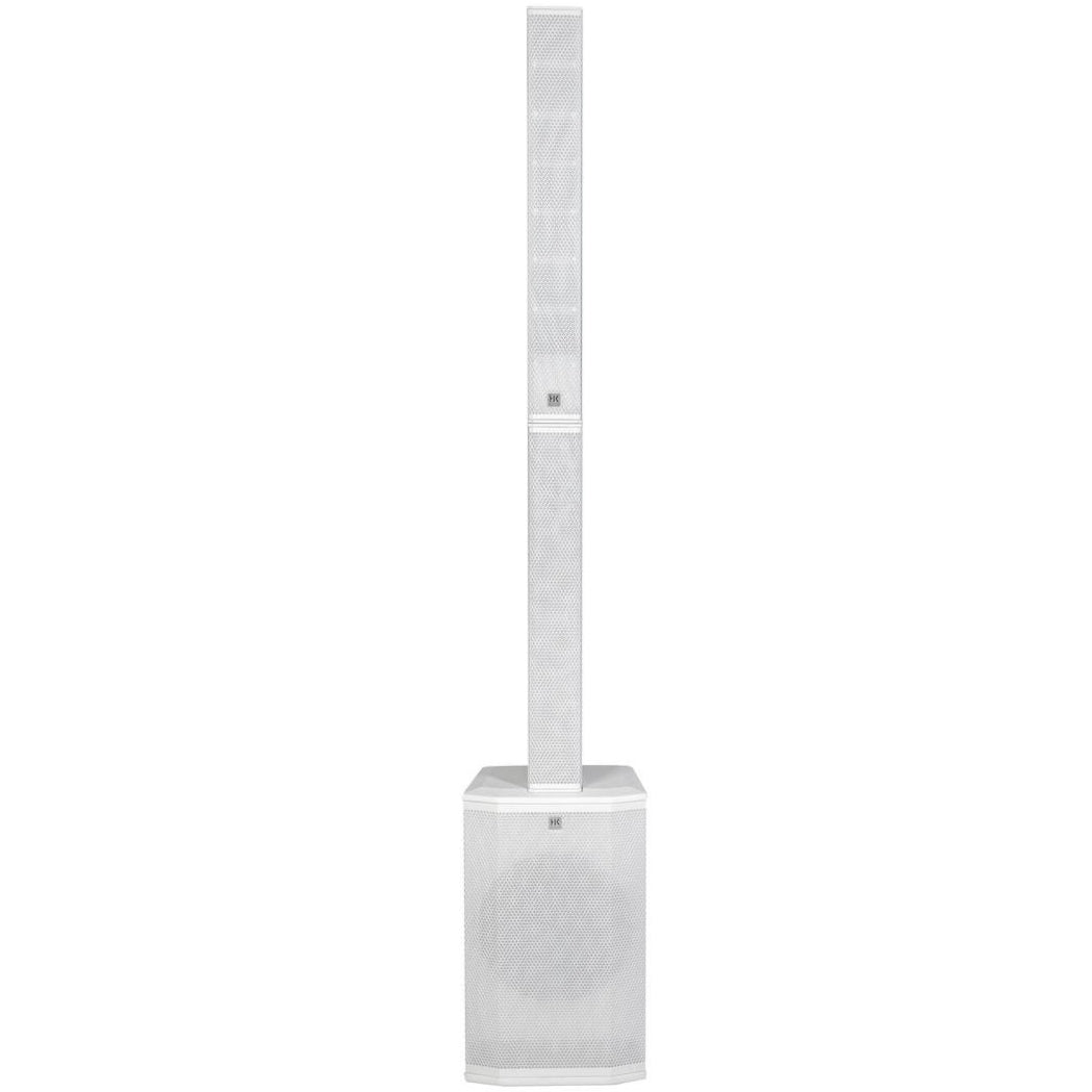 HK Audio POLAR 12 MK2 active column speaker with sleek design and multiple speaker drivers visible in the image.