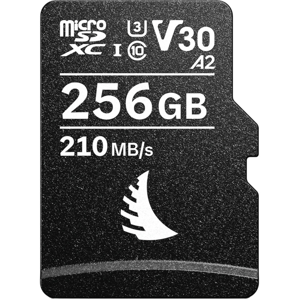 Angelbird AV PRO MK2 microSD V30 memory card with gold-plated contacts and branding, used for high-performance storage.