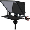 Feelworld TP16 teleprompter with adjustable glass and mounting accessories for smooth speech delivery and professional video recording.