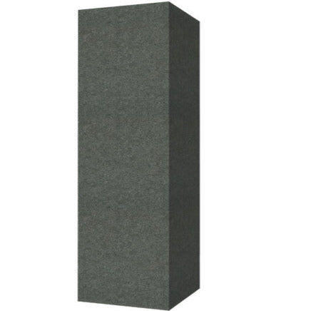 Megasonus Q Basstrap acoustic panel in black with a textured surface, designed for sound absorption and noise reduction.
