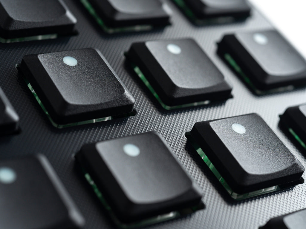 Close-up of Intech Studio BU16 Series 3 MIDI controller with knobs and buttons, showcasing its professional musical interface.