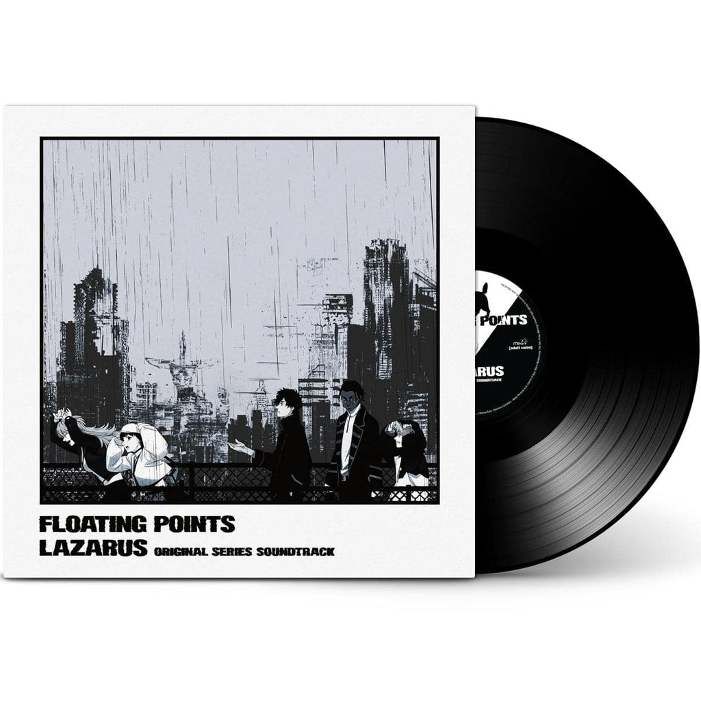 Black vinyl LP of Floating Points Lazarus soundtrack by Milan Records, featuring funk, soul, and jazz music from the Adult Swim series.
