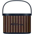 Bang & Olufsen Beosound A5 Riva Edition portable speaker showing its sleek design and fabric-covered exterior.
