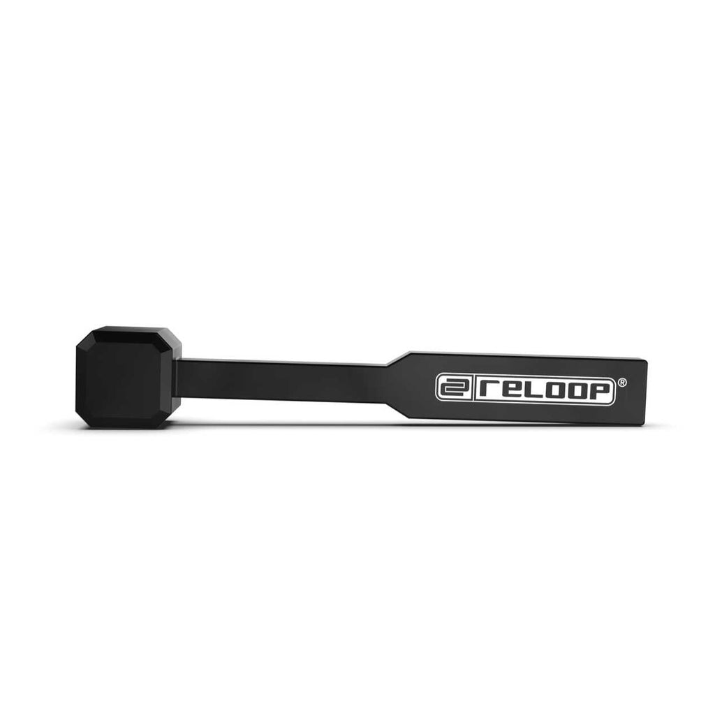 Reloop Premium Stylus Brush for record cleaning, featuring soft bristles and ergonomic design for safe, effective stylus maintenance.