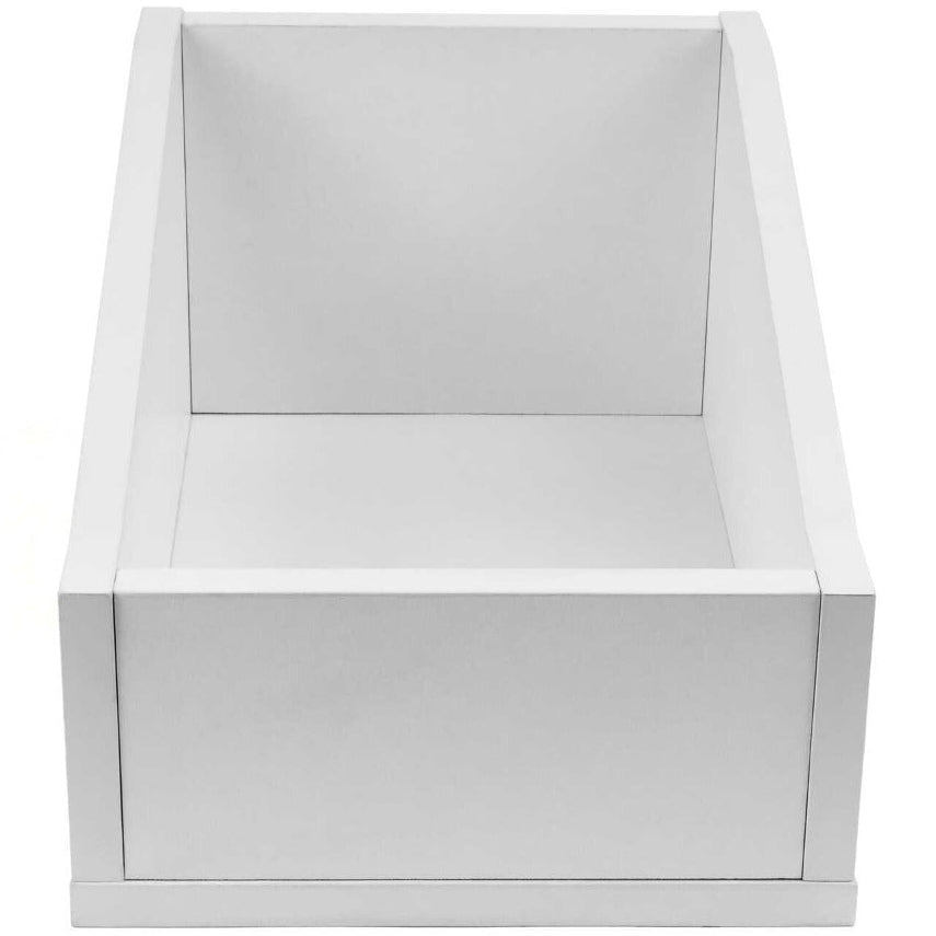 Glorious 7-inch record box for DJ tables and furniture, showcasing sturdy storage with a sleek black design.