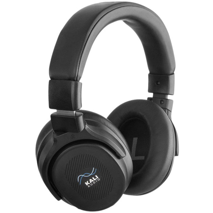 Kali Audio HP-1 studio headphones with black ear cups and adjustable headband, designed for professional audio monitoring.