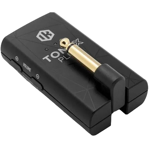 IK Multimedia Tonex plug-in interface showing digital audio processing controls and spectrum display.