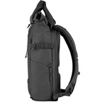 Wandrd Prvke bag designed for video equipment with multiple compartments and durable black nylon exterior.
