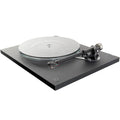 Rega Planar 6 turntable in Polaris Grey with Nd5 cartridge, showcasing its sleek design and tonearm components.