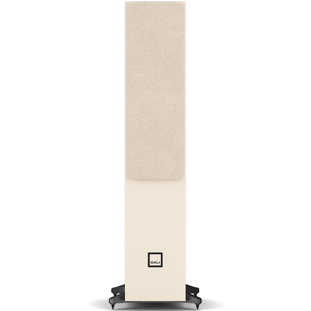 DALI Sonik 5 passive floorstanding speakers with black finish, featuring multiple drivers and sleek modern design.