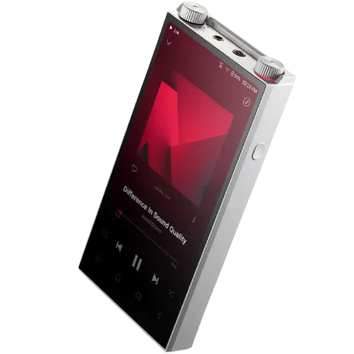 Astell&Kern PD20 portable music player with a sleek black design and touch screen display.