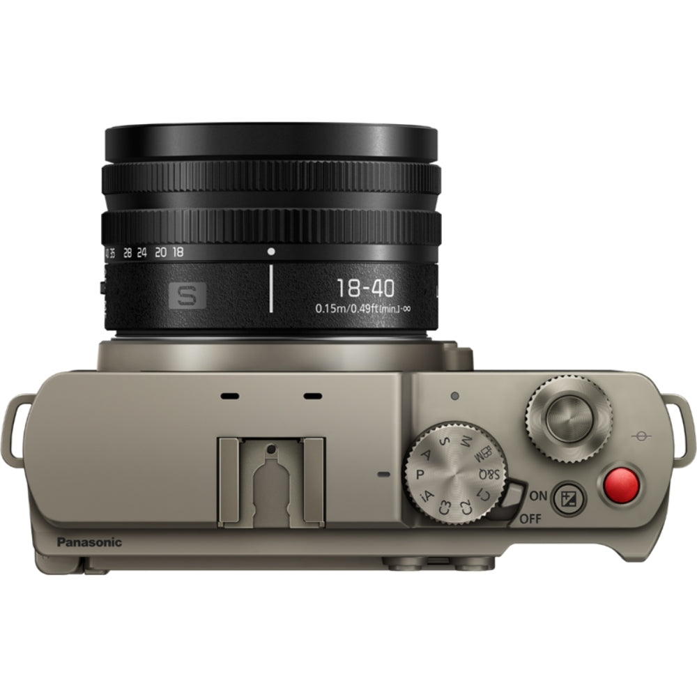 Panasonic Lumix S9 mirrorless camera with 18-40mm F/4.5-6.3 lens for professional video recording and photography.