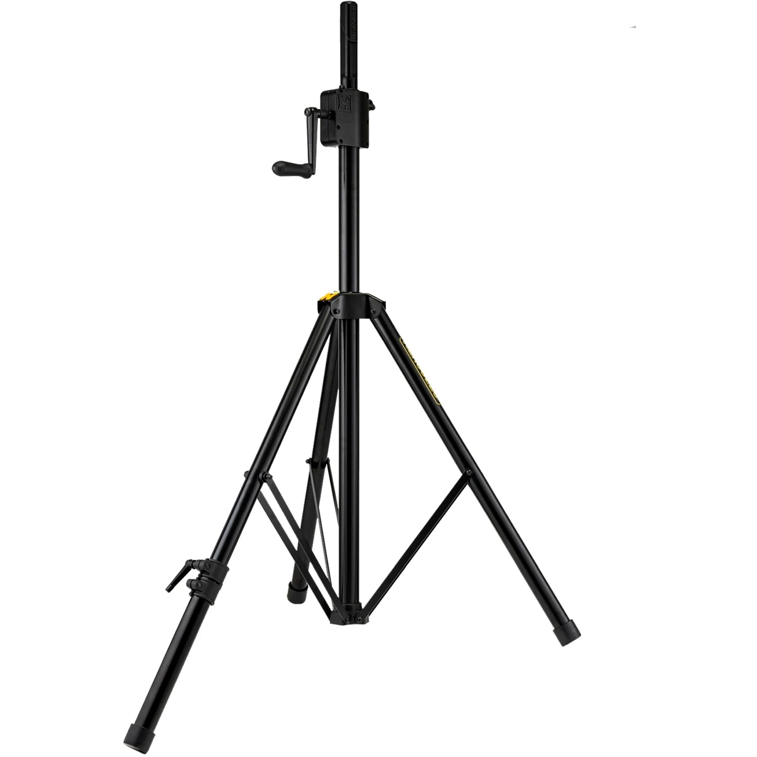 Hercules Stands SS710B speaker stands with adjustable leveling legs for stable audio setup.