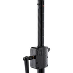 Hercules Stands SS710B speaker stands with adjustable upper shaft for securely elevating audio speakers.