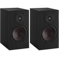 DALI Opticon 2 MK2 passive bookshelf speakers with black finish, showing front view with drivers and grille.