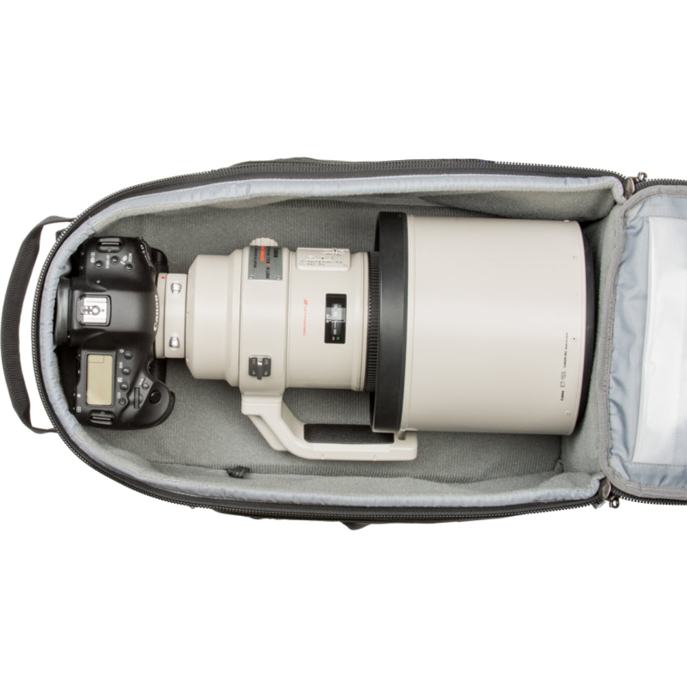 Think Tank StreetWalker Pro V2.0 video equipment bag with padded compartments and adjustable straps for professional gear transport.