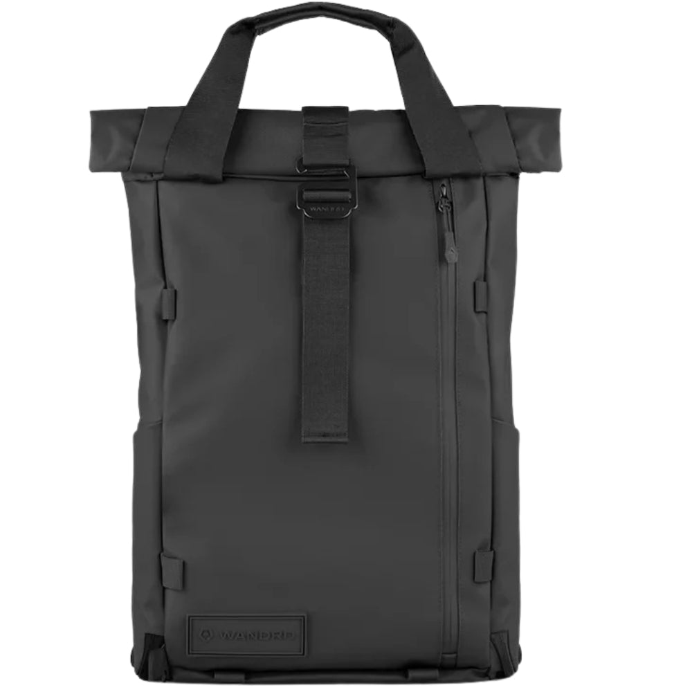 Wandrd Prvke EDC 18L video equipment bag with padded compartments and adjustable straps, designed for compact gear organization.
