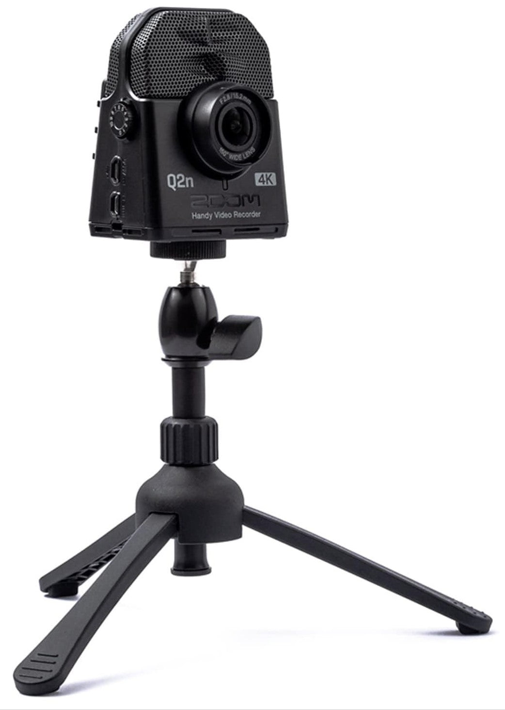 Zoom TPS-5 desktop microphone stand with adjustable arm and sturdy base for professional audio recording and streaming.