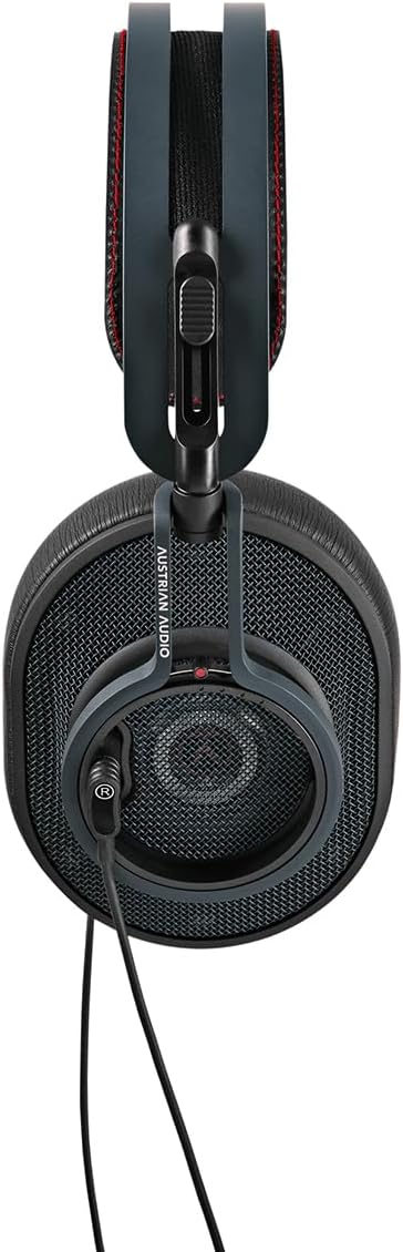 Austrian Audio The Composer wired headphones with over-ear design, black ear cups, and headband, showcasing premium audio craftsmanship.