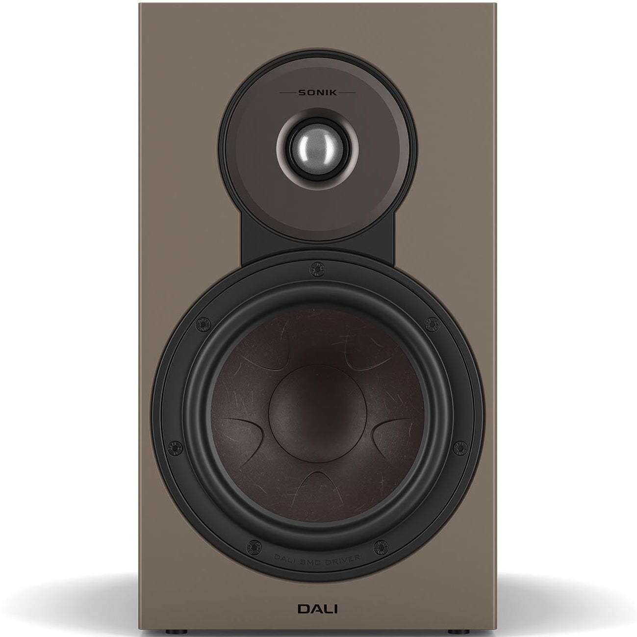 DALI Sonik 3 passive bookshelf speakers with black finish, featuring compact design and front-facing speaker grille.