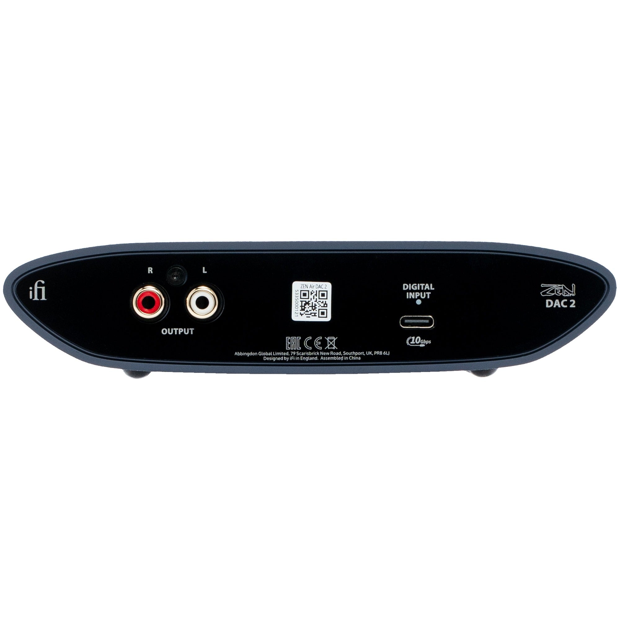iFi Audio ZEN Air DAC 2 headphone amplifier and DAC with sleek design, front panel controls, and connectivity ports visible.