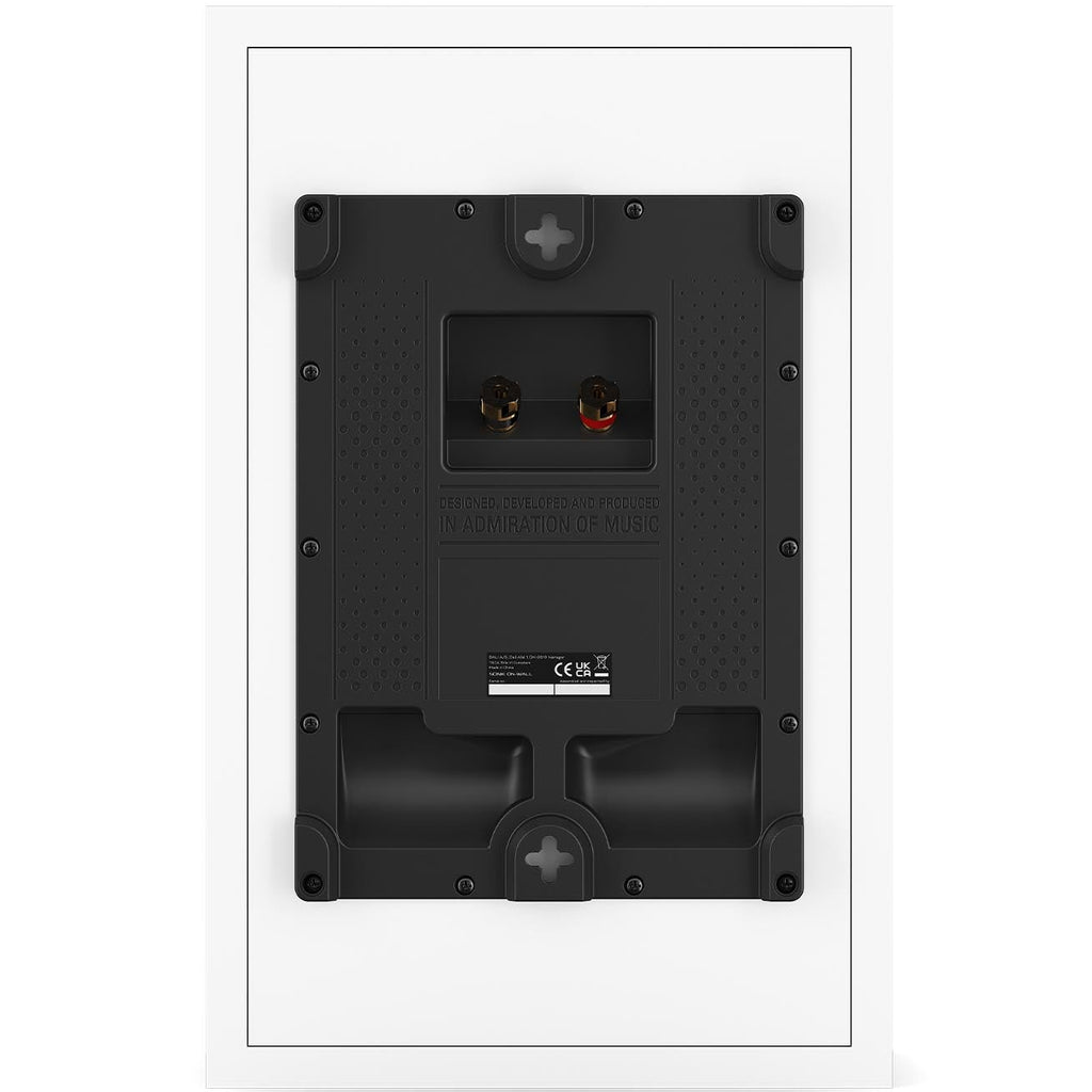 DALI Sonik On-Wall in-wall outdoor speaker with sleek black grille and modern design for outdoor audio installation