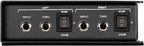 Samson MD2 Pro DI box with XLR and 1/4-inch inputs and outputs, used for audio signal conversion and professional sound setup