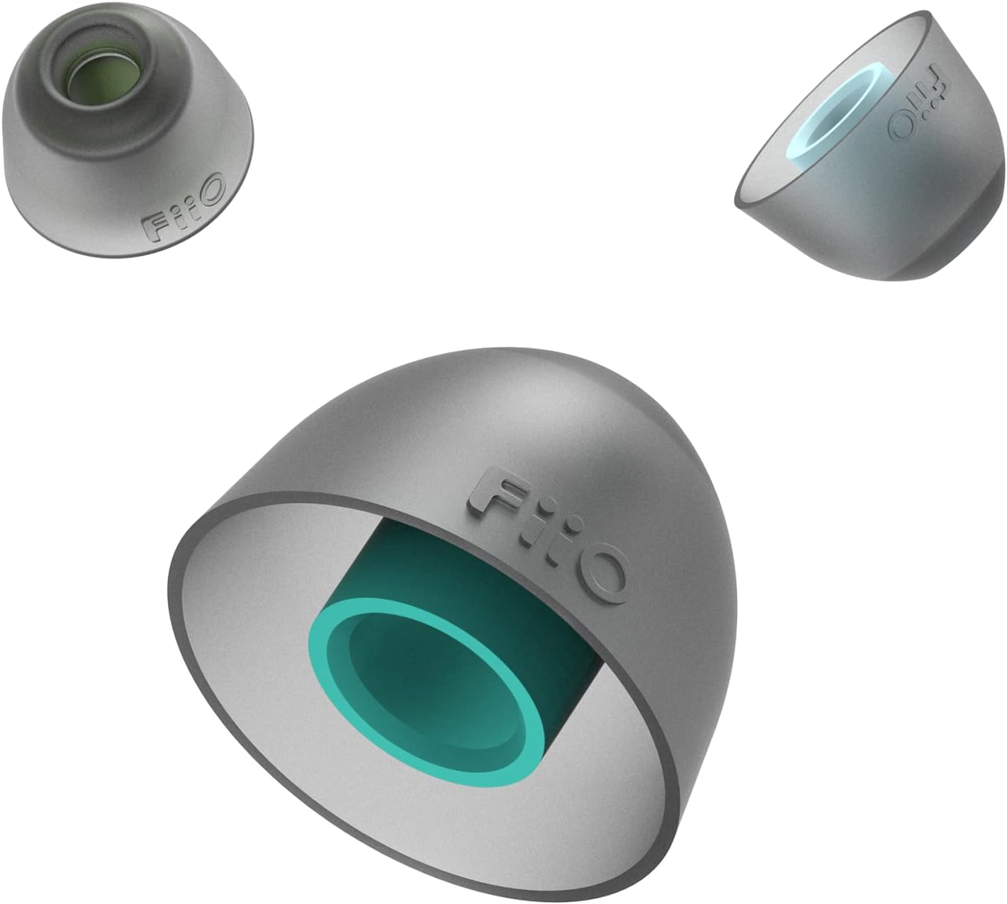 FiiO HS18 headphone earpads with soft cushioning and black design, compatible with FiiO headphones for comfortable listening.