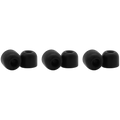Shure EACYF1-6L black foam headphone earpads, large size, three pairs, designed for comfortable fit and optimal sound isolation.