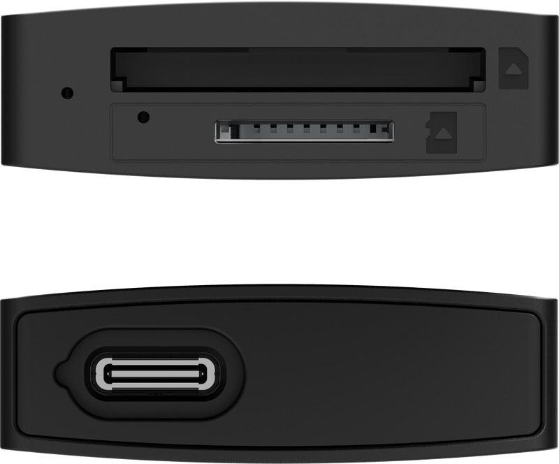 Lexar microSD and SD card reader with USB-A and USB-C ports for easy data transfer and storage access.