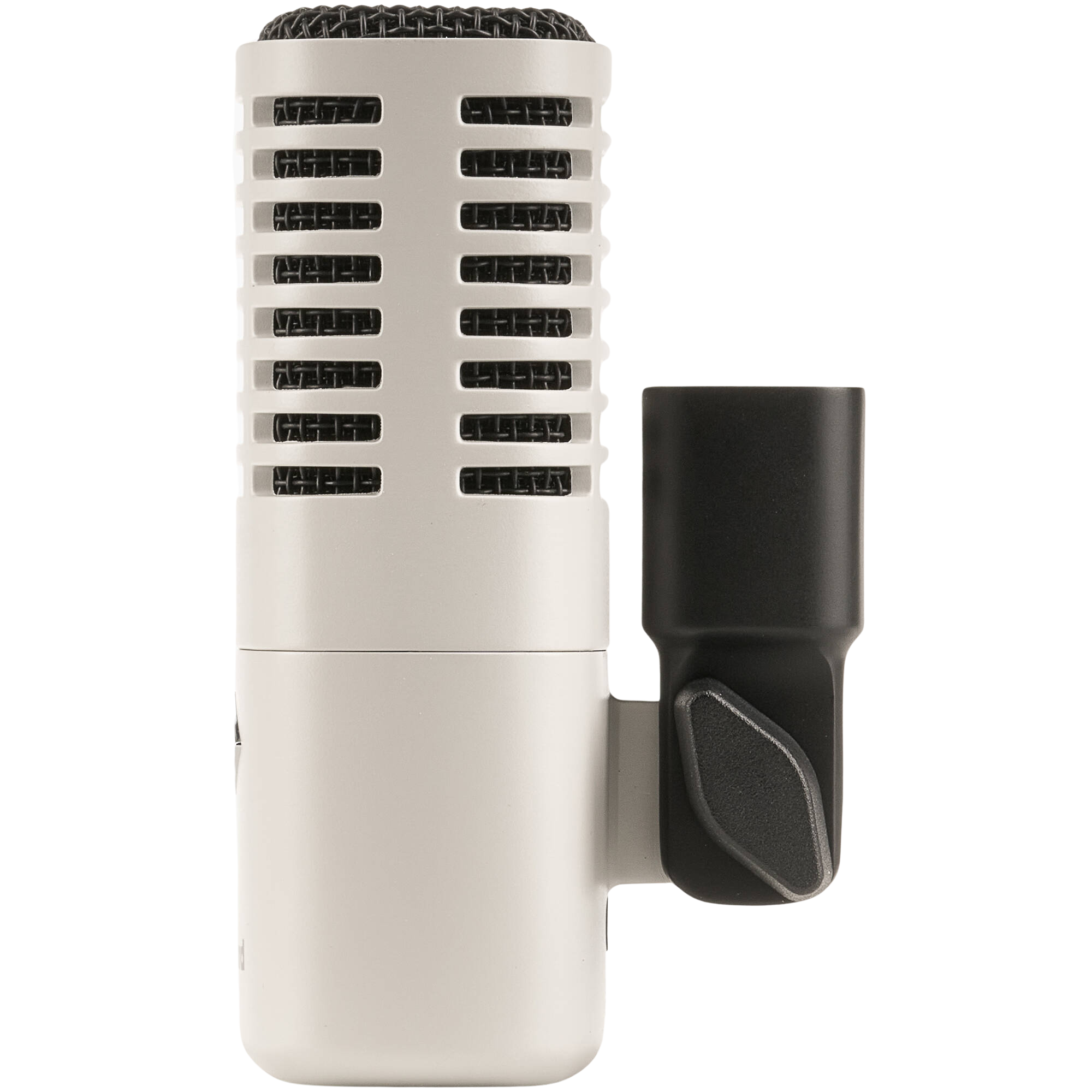 Universal Audio SD-7 dynamic microphone with a sleek black body and grille, designed for professional audio recording and live sound.