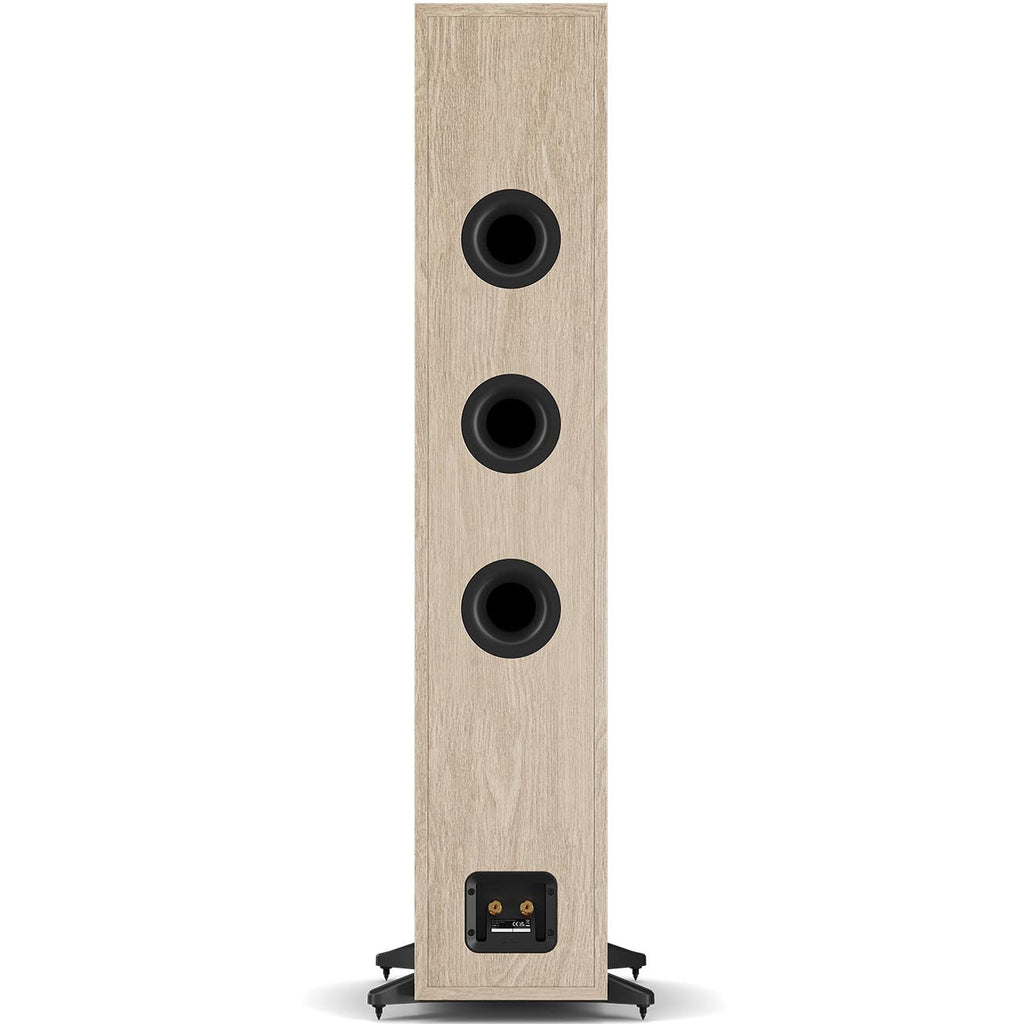 DALI Sonik 9 passive floorstanding speakers with sleek black cabinets and multiple drivers, designed for high-quality home audio.