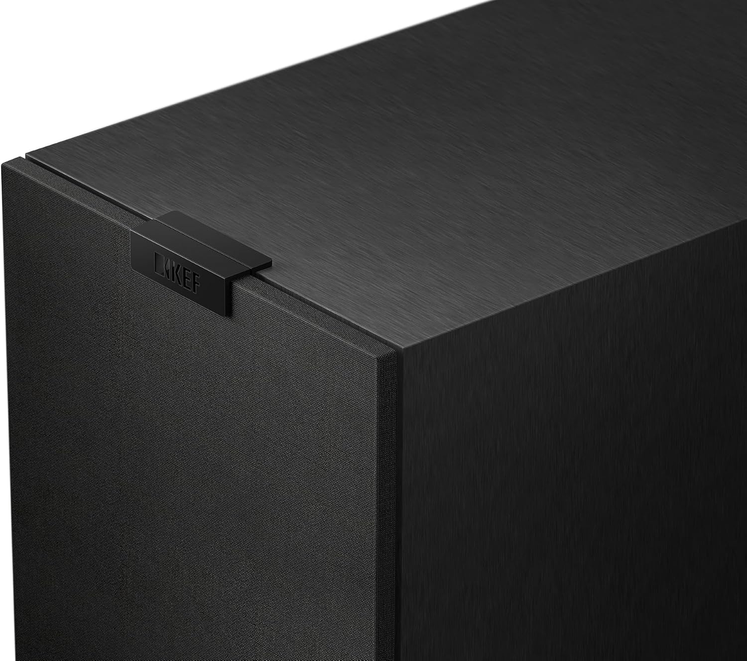 KEF Q11 Meta passive floorstanding speaker showcasing sleek black cabinet and driver arrangement for high-quality sound.