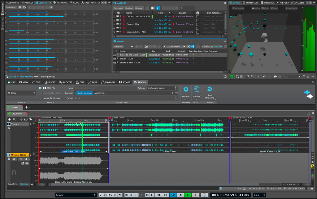 Steinberg WaveLab Pro 13 DAW software interface with audio editing tools and waveform display.