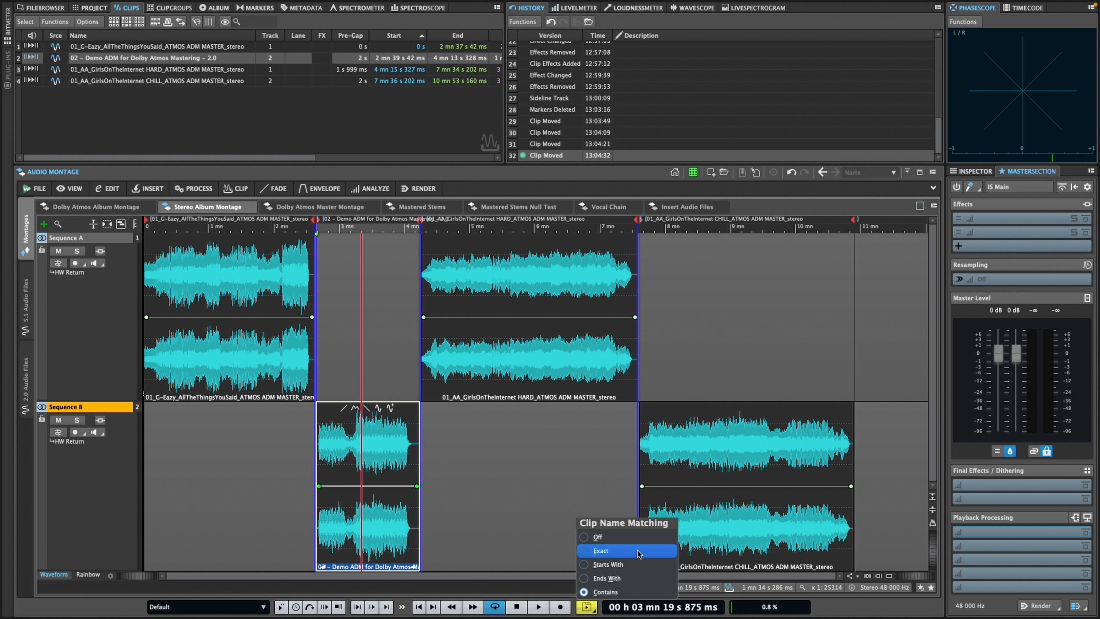 Steinberg WaveLab Pro 13 DAW software interface with audio editing tools and waveform display.