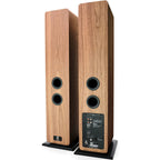Argon Audio Forte A55 WiFi floorstanding speakers with sleek black finish and tall, modern design for high-quality sound.