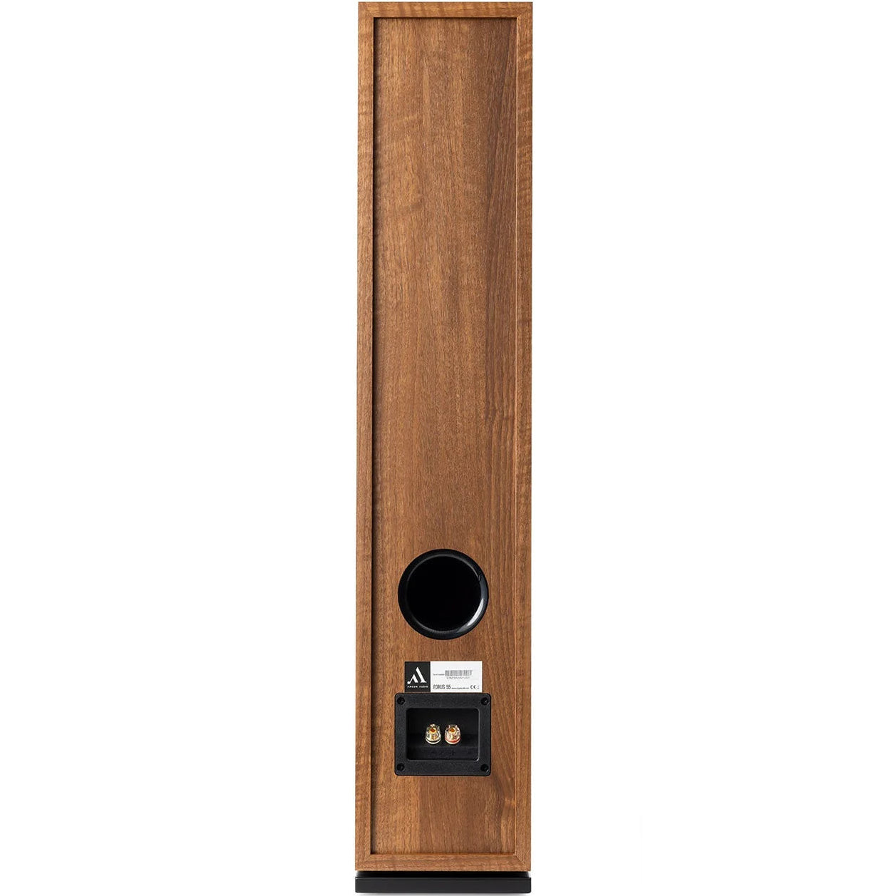 Argon Audio Forus 55 passive floorstanding speakers with sleek wood finish and modern design, ideal for home audio systems.