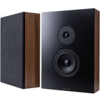 Argon Audio Forus 5 wall-mounted in-wall and outdoor speaker, black with sleek design, suitable for outdoor or indoor audio setup.