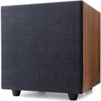 Argon Audio Malmö Sub 10 subwoofer with sleek black finish and front-facing speaker grille for enhanced bass performance