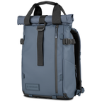 Aegean blue Wandrd Prvke 15L camera and video equipment bag with angled view showing multiple compartments and durable design.