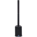 Front view of Alto Professional TS112C active column speaker with sleek black design and control panel, ideal for live sound and DJ setups.