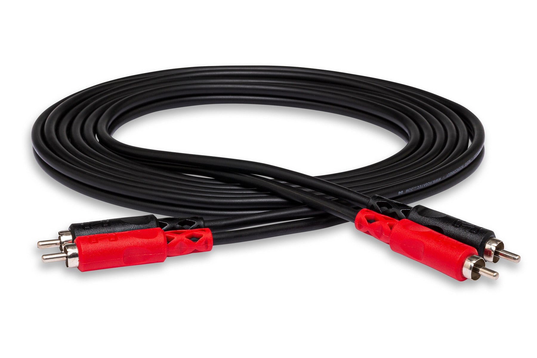 Hosa CRA-200 Dual RCA - Dual RCA Stereo cable, full coiled cable view