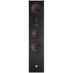 DALI Opticon 8 MK2 passive floorstanding speakers with sleek black finish and modern design, front view showcasing speaker drivers.