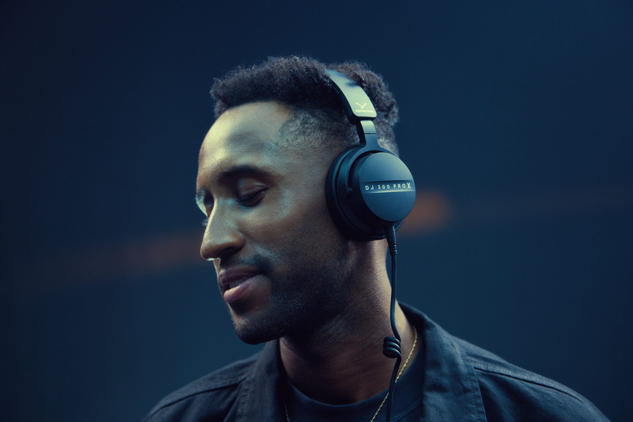 Beyerdynamic DJ 300 Pro X DJ headphones with over-ear design, black color, and adjustable headband for professional DJ use