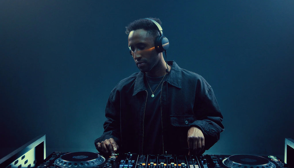 Beyerdynamic DJ 300 Pro X DJ headphones with over-ear design, featuring adjustable headband and cushioned ear cups.