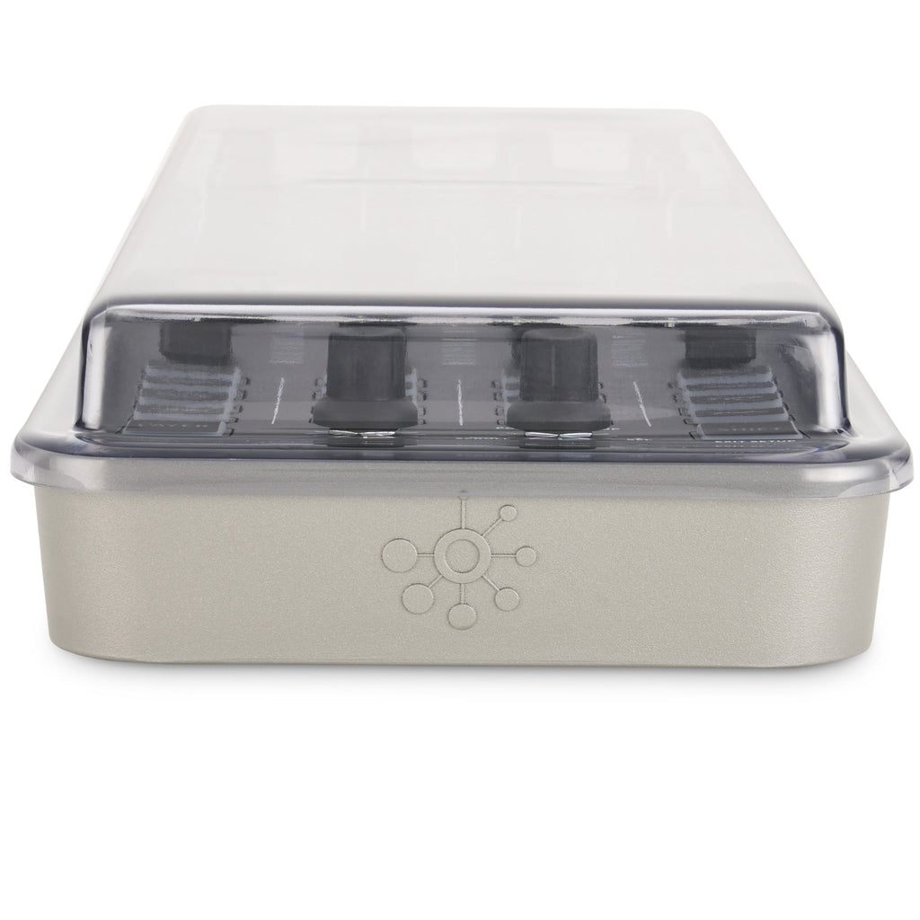 Decksaver Allen & Heath Xone:K3 DJ controller cover, clear protective plastic cover for DJ equipment, front view.