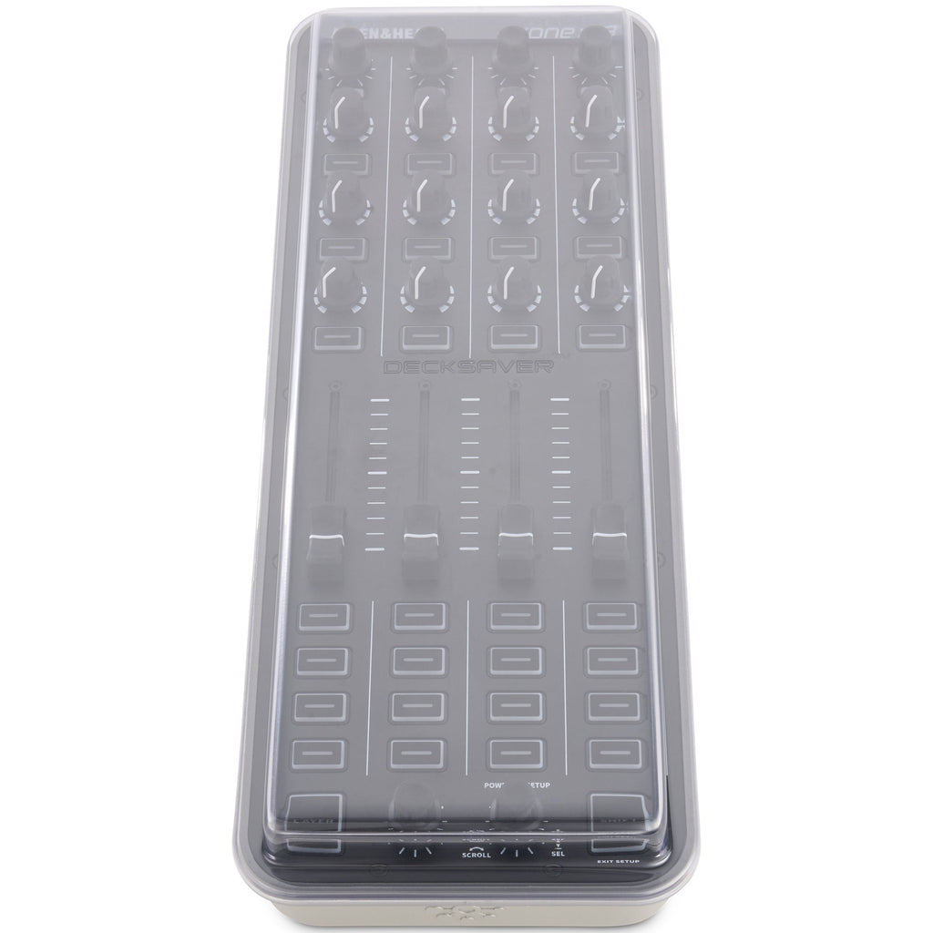 Decksaver Allen & Heath Xone:K3 DJ cover showing a sleek, protective plastic cover for the Xone:K3 mixer.
